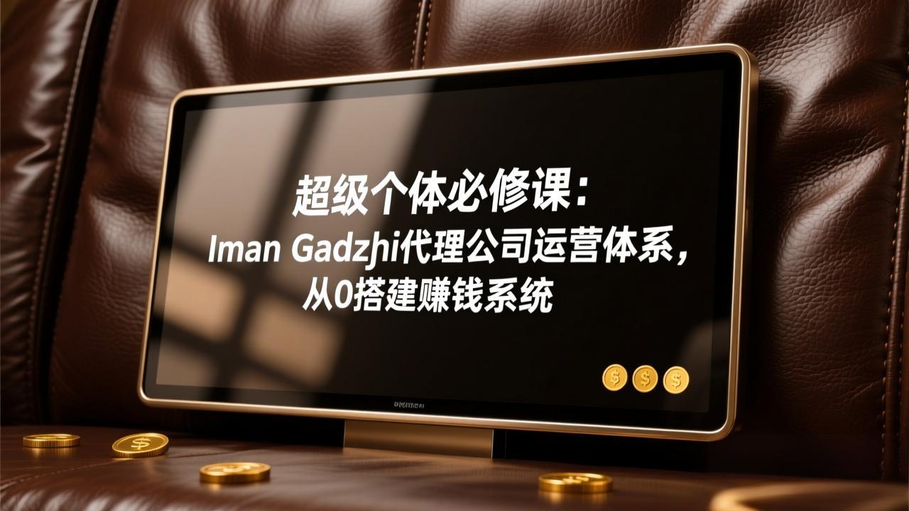 超级个体必修课：Iman Gadzhi代理公司运营体系，从0搭建赚钱系统-鼎铸网