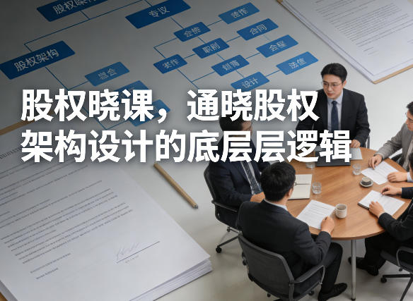 股权晓课，通晓股权架构设计的底层逻辑-鼎铸网