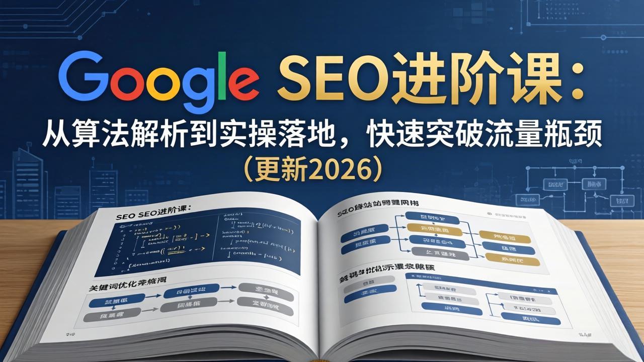 Google SEO进阶课：从算法解析到实操落地，快速突破流量瓶颈(更新2026-鼎铸网
