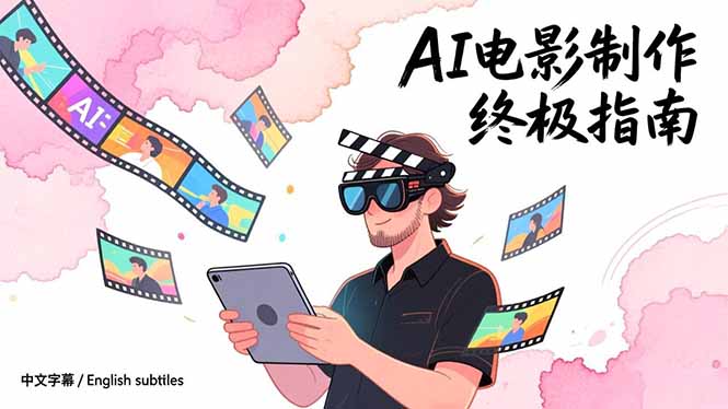 AI电影制作终极指南：从创意到成片，系统掌握智能影视全流程实战课(中英字幕-鼎铸网