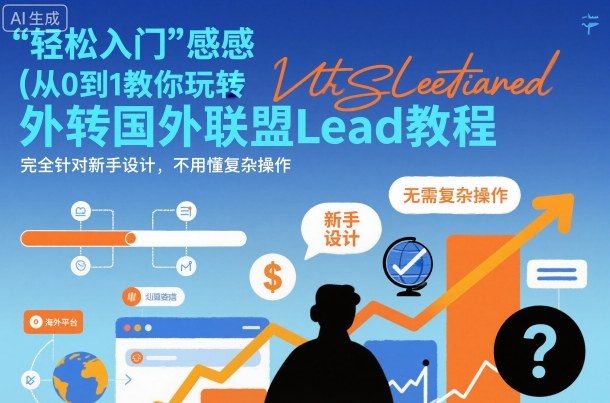国外联盟賺美刀项目，从0到1教你玩转国外联盟Lead教程，纯新手可操作性100%-鼎铸网
