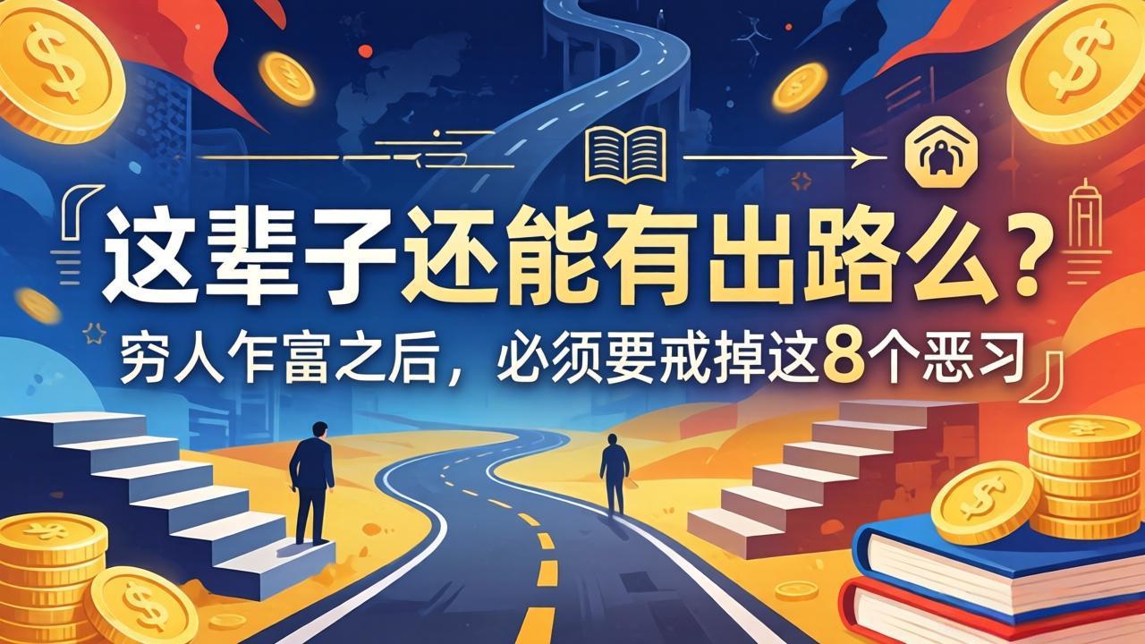 关于人生两篇付费文章【这辈子还能有出路么？】【穷人乍富之后，必须要戒掉这8个恶习】-鼎铸网
