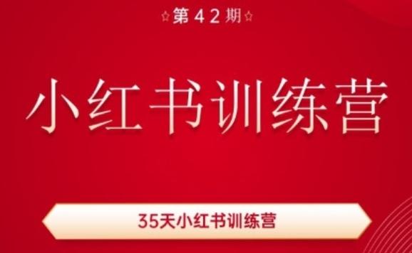 35天小红书训练营(42期)，用好小红书，做你喜欢又擅长的事，涨粉又赚钱-鼎铸网