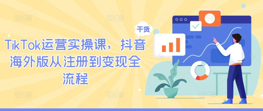 TikTok运营实操课，抖音海外版从注册到变现全流程-鼎铸网