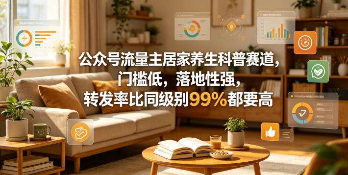 ec8833cd7ba7ee494c54c03fc88d882f.jpeg 公众号流量主居家养生科普赛道,门槛低,落地性强,转发率比同级别99%都要高