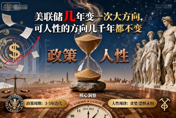 付费文章：美联储几年变一次大方向，可人性的方向几千年都不变-鼎铸网