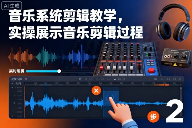 音乐系统剪辑教学，实操展示音乐剪辑过程-鼎铸网
