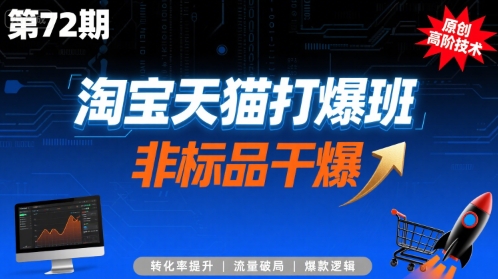 淘宝天猫打爆班原创高阶技术第72期，非标品干爆-鼎铸网