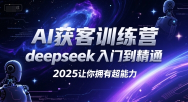 AI获客训练营，deepseek入门到精通，2025让你拥有超能力-鼎铸网