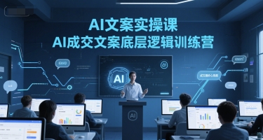 AI文案实操课，AI成交文案底层逻辑训练营-鼎铸网