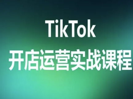 TikTok开店运营实战课程，TK跨境电商实操全流程-鼎铸网