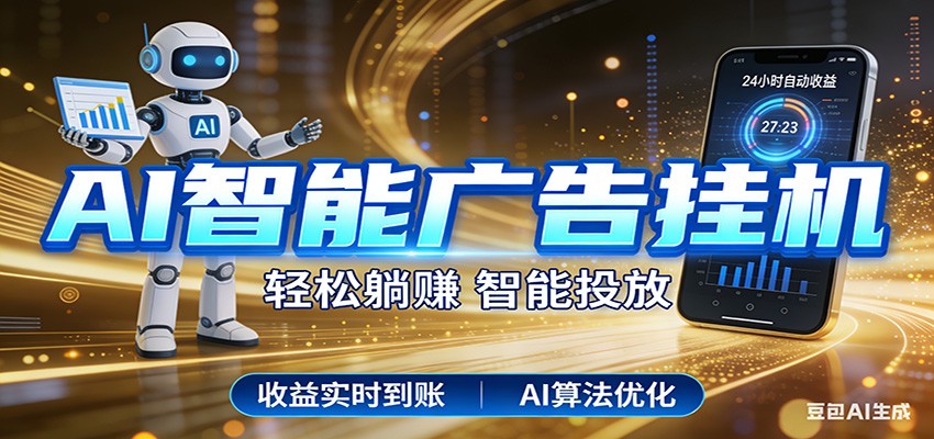 智能广告挂机新时代，利用碎片化时间实现稳定被动收益，AI帮你持续盈利-鼎铸网