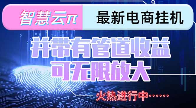智慧云π电脑挂机单机每天收益300—500+ 并带有团队管道收益 可无限放大-鼎铸网