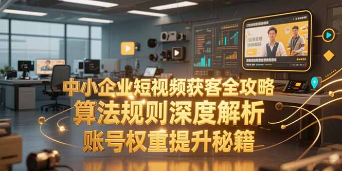 中小企业短视频获客全攻略，算法规则深度解析，账号权重提升秘籍-鼎铸网