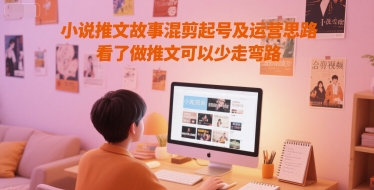 小说推文故事混剪起号及运营思路，看了做推文可以少走弯路-鼎铸网