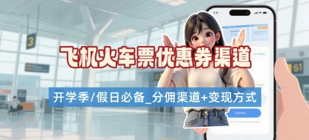 学生党必看！机票火车票优惠券申请渠道 + 项目打法，开学季节日速存-鼎铸网