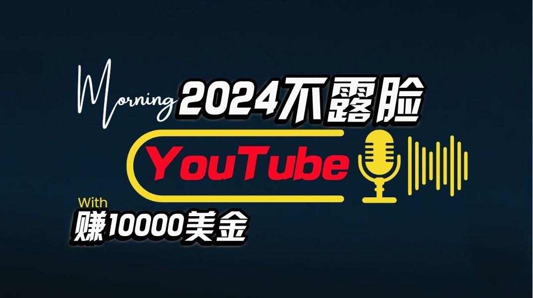 AI做不露脸YouTube赚$10000/月，傻瓜式操作，小白可做，简单粗暴-鼎铸网