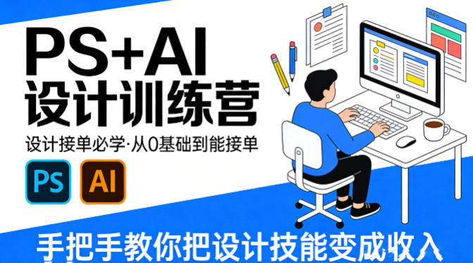 f694f7270aeacdb7f76ae0ada9c2be4b.jpeg 设计接单必学,PS+AI设计训练营,从0基础到能接单,手把手教你把设计技能变成收入