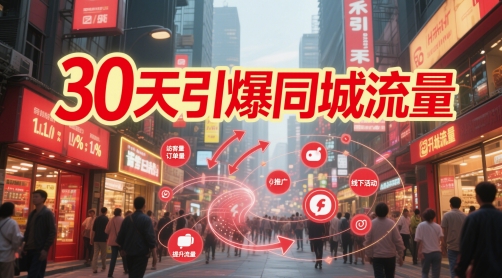 30天引爆同城流量：团购篇 认知篇 流量篇 来客篇 达人篇 老板人设IP篇 投流篇-鼎铸网