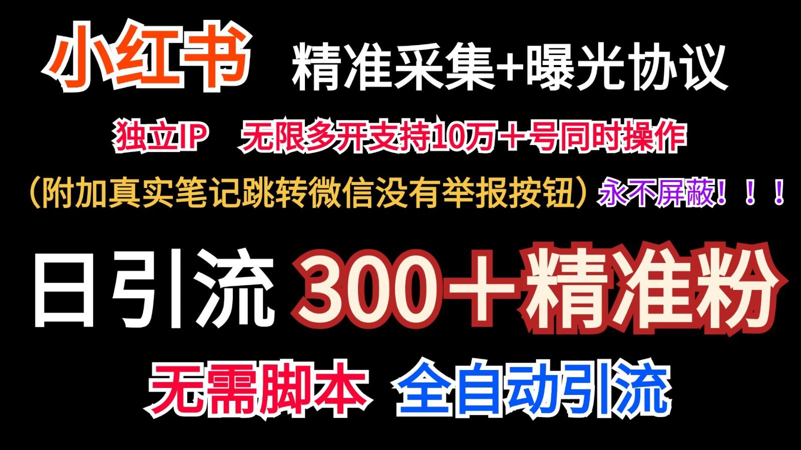 小红薯精准采集＋无限曝光＋真实笔记跳转微信，永不屏蔽(日引300＋精准粉)-鼎铸网