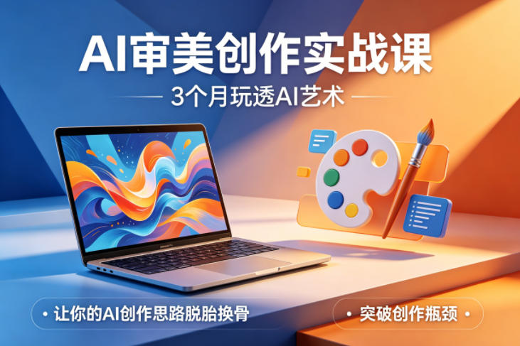 fbff5ee86e5b893fe0536fc0cbf06e60.jpeg AI审美创作实战课,3个月玩透AI艺术,让你的AI创作思路脱胎换骨,突破创作瓶颈